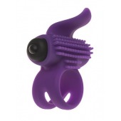 Эрекционное кольцо с подхватом мошонки и стимуляцией клитора Bullet Lastic Ring - Adrien Lastic - в Сургуте купить с доставкой