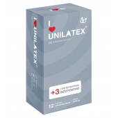 Презервативы с рёбрами Unilatex Ribbed - 12 шт. + 3 шт. в подарок - Unilatex - купить с доставкой в Сургуте