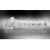 Утолщающая ребристая насадка на пенис - Доминирующее кольцо - в Сургуте купить с доставкой