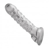 Утолщающая ребристая насадка на пенис - Доминирующее кольцо - в Сургуте купить с доставкой