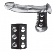 Утяжка на пенис на кнопочках 100% PVC STRAP WITH METAL SNAP - BlueLine - купить с доставкой в Сургуте
