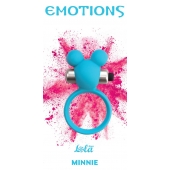 Голубое эрекционное виброколечко Emotions Minnie Breeze - Lola Games - в Сургуте купить с доставкой