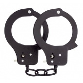 Чёрные наручники из листового металла BONDX METAL CUFFS BLACK - Dream Toys - купить с доставкой в Сургуте