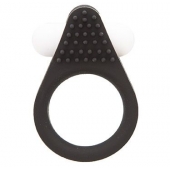 Чёрное эрекционное кольцо LIT-UP SILICONE STIMU RING 1 BLACK - Dream Toys - в Сургуте купить с доставкой