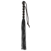 Чёрная мини-плеть из резины Rubber Mini Whip - 22 см. - Blush Novelties - купить с доставкой в Сургуте