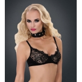 Полиуретановый ошейник с пуклями и D-кольцами Collar with Studs - Blush Novelties - купить с доставкой в Сургуте