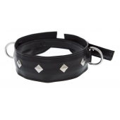 Полиуретановый ошейник с пуклями и D-кольцами Collar with Studs - Blush Novelties - купить с доставкой в Сургуте