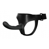 Страпон с изогнутой головкой Ultra Harness Curvy Dildo - 15,8 см. - Baile - купить с доставкой в Сургуте