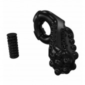 Чёрное эрекционное виброкольцо Tickle - Bathmate - в Сургуте купить с доставкой