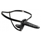 Женский страпон с вагинальной пробкой Double Penetrix Strap-on - 15 см. - Pipedream - купить с доставкой в Сургуте