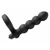 Насадка для двойного проникновения Double Fun Cock Ring with Double Penetration Vibe - XR Brands - в Сургуте купить с доставкой
