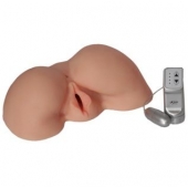 Телесная вибровагина из киберкожи с выносным пультом - LOVETOY (А-Полимер) - в Сургуте купить с доставкой