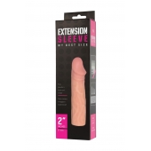 Телесная насадка-удлинитель Extension sleeve - 17 см. - Sitabella - в Сургуте купить с доставкой