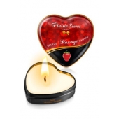 Массажная свеча с ароматом клубники Bougie Massage Candle - 35 мл. - Plaisir Secret - купить с доставкой в Сургуте