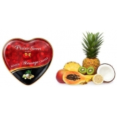 Массажная свеча с ароматом экзотических фруктов Bougie Massage Candle - 35 мл. - Plaisir Secret - купить с доставкой в Сургуте