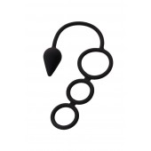 Тройное эрекционное кольцо с анальным хвостом Drop S-size - Erotist Adult Toys - в Сургуте купить с доставкой