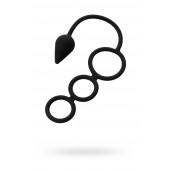 Тройное эрекционное кольцо с анальным хвостом Drop S-size - Erotist Adult Toys - в Сургуте купить с доставкой