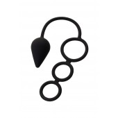 Тройное эрекционное кольцо с анальным хвостом Drop M-size - Erotist Adult Toys - в Сургуте купить с доставкой
