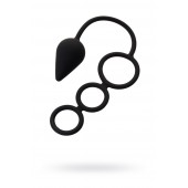 Тройное эрекционное кольцо с анальным хвостом Drop M-size - Erotist Adult Toys - в Сургуте купить с доставкой