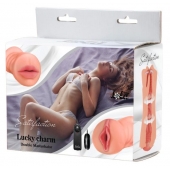 Двусторонний мастурбатор с вибропулей Satisfaction Lucky charm - Lola Games - в Сургуте купить с доставкой