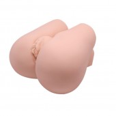 Реалистичный мастурбатор с вибрацией и двумя тоннелями - вагиной и анусом - Baile - в Сургуте купить с доставкой