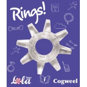 Прозрачное эрекционное кольцо Rings Cogweel - Lola Games - в Сургуте купить с доставкой