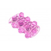 Розовая насадка на пенис Rings Armour - Lola Games - в Сургуте купить с доставкой