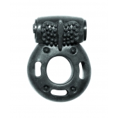 Черное эрекционное кольцо с вибрацией Rings Axle-pin - Lola Games - в Сургуте купить с доставкой