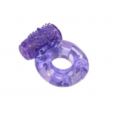 Фиолетовое эрекционное кольцо с вибрацией Rings Axle-pin - Lola Games - в Сургуте купить с доставкой