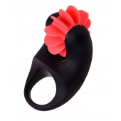 Чёрно-красное эрекционное виброкольцо Erotist - Erotist Adult Toys - в Сургуте купить с доставкой