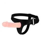 Телесный фаллоимитатор на трусиках Jessica Strap-On - 15,5 см. - Baile - купить с доставкой в Сургуте