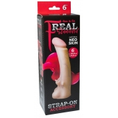 Телесная насадка REAL Standard с усиками на основании - 19 см. - LOVETOY (А-Полимер) - купить с доставкой в Сургуте