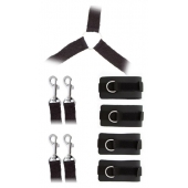 Комплект наручников и поножей LUXURIOUS BED RESTRAINT CUFF SET - Blush Novelties - купить с доставкой в Сургуте