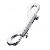 Серебристый двухсторонний карабин TOYFA Metal - ToyFa - купить с доставкой в Сургуте