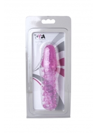 Розовая насадка с нежными шипами - 13,5 см. - Toyfa Basic - в Сургуте купить с доставкой