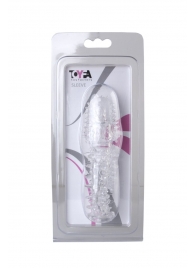 Прозрачная насадка с шишечками и шипами - 13,5 см. - Toyfa Basic - в Сургуте купить с доставкой