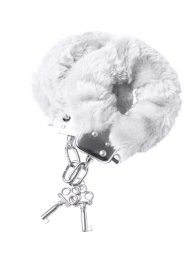Наручники с белой меховой опушкой - ToyFa - купить с доставкой в Сургуте
