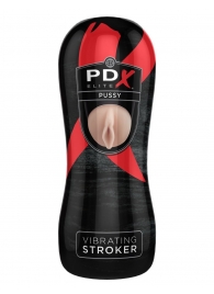 Мастурбатор-вагина Vibrating Pussy Stroker с вибрацией - Pipedream - в Сургуте купить с доставкой