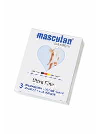 Ультратонкие презервативы Masculan Ultra Fine с обильной смазкой - 3 шт. - Masculan - купить с доставкой в Сургуте