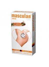 Розовые презервативы Masculan Ultra Long Pleasure с колечками, пупырышками и продлевающим эффектом - 10 шт. - Masculan - купить с доставкой в Сургуте
