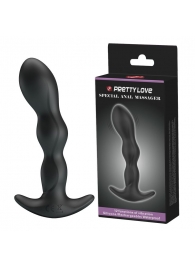 Черный анальный стимулятор простаты с вибрацией Special Anal Massager - 14,5 см. - Baile - в Сургуте купить с доставкой
