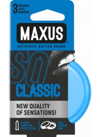 Классические презервативы в железном кейсе MAXUS Classic - 3 шт. - Maxus - купить с доставкой в Сургуте
