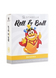 Стимулирующий презерватив-насадка Roll   Ball Banana - Sitabella - купить с доставкой в Сургуте
