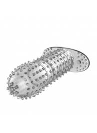 Закрытая прозрачная насадка Crystal sleeve - 12 см. - Erowoman-Eroman - в Сургуте купить с доставкой