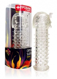 Закрытая прозрачная насадка на пенис Crystal Sleeve Faraon - 13,5 см. - Erowoman-Eroman - в Сургуте купить с доставкой