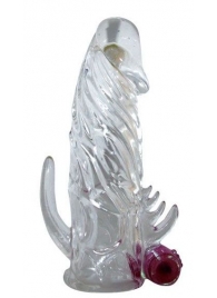 Закрытая прозрачная вибронасадка на пенис Crystal Sleeve Vibe - Erowoman-Eroman - в Сургуте купить с доставкой
