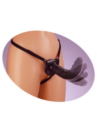 Черный податливый страпон Posable Partner Strap-On - 17,8 см. - Pipedream - купить с доставкой в Сургуте