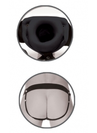 Черный полый страпон унисекс Hollow Strap-On - 14,5 см. - Pipedream - купить с доставкой в Сургуте