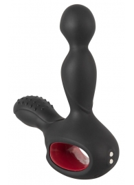 Черный вибромассажер простаты с нагревом и ротацией Prostate Plug - 14,5 см. - Orion - в Сургуте купить с доставкой