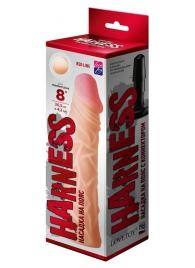 Насадка на пояс Harness RED LINE - 21,5 см. - LOVETOY (А-Полимер) - купить с доставкой в Сургуте